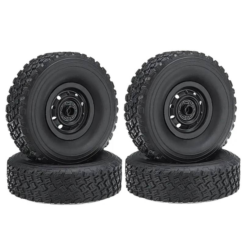 TOQPCZA Für WPL Für C14 C24 C34 C44 C24-1 FJ40 1/16 RC Auto Upgrade Teile Ersatz Zubehör 4 Stücke 67mm Reifen Rad Reifen RC Autoteile von TOQPCZA