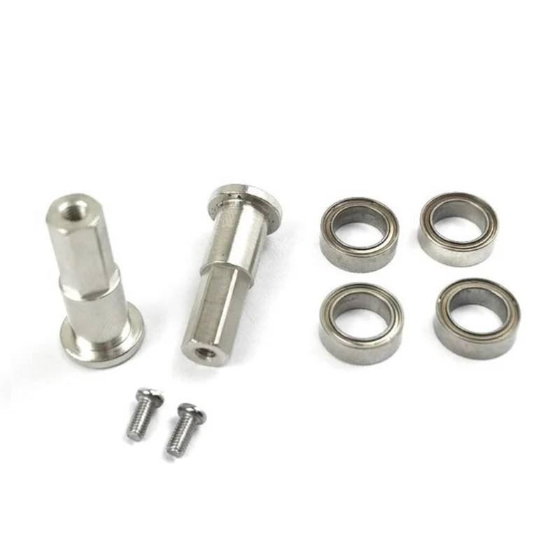 TOQPCZA Für WPL Für D12 D22 D32 D42 1/10 RC Auto Upgrade Teile Metall Vorderachse Antriebswelle 5mm Combiner Rad Hex Hub Adapter Mit Lager RC Autoteile von TOQPCZA