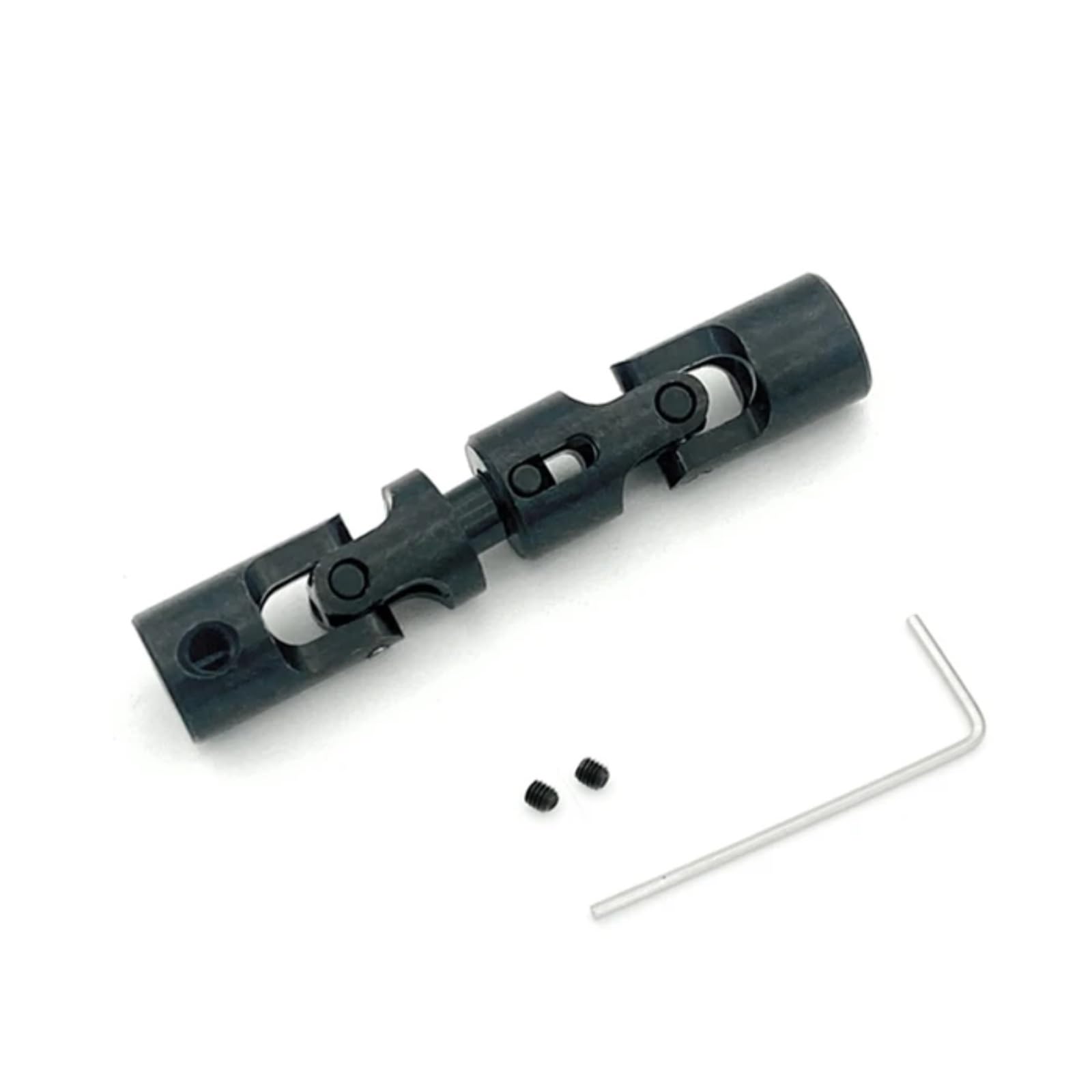 TOQPCZA Für WPL Für D42 1/10 RC Drift Auto Upgrade Teile Ersatz Zubehör Metall Universal Antriebswelle CVD Antriebswelle RC Autoteile(Black) von TOQPCZA