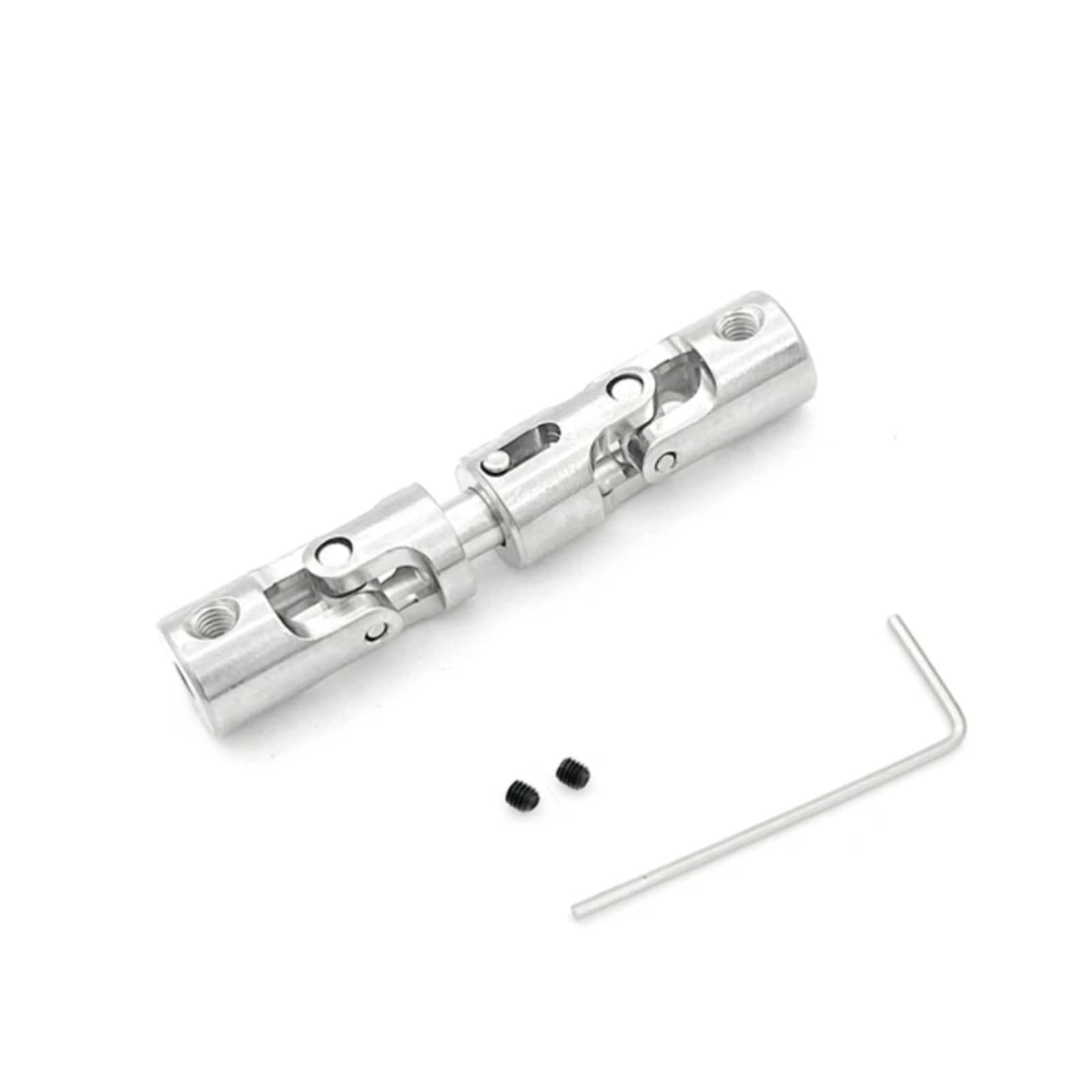 TOQPCZA Für WPL Für D42 1/10 RC Drift Auto Upgrade Teile Ersatz Zubehör Metall Universal Antriebswelle CVD Antriebswelle RC Autoteile(Silver) von TOQPCZA