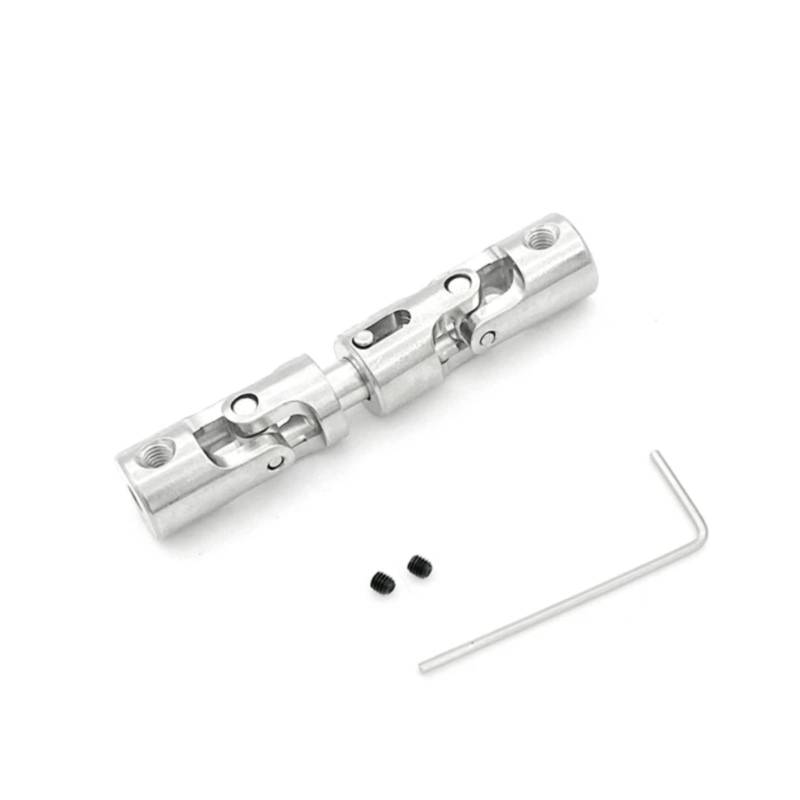 TOQPCZA Für WPL Für D42 1/10 RC Drift Auto Upgrade Teile Ersatz Zubehör Metall Universal Antriebswelle CVD Antriebswelle RC Autoteile(Silver) von TOQPCZA