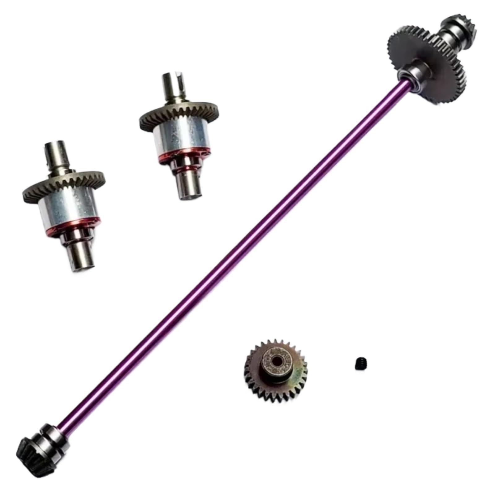 TOQPCZA Für Wltoys 124019 124018 1/12 RC Auto Zubehör Metall Wichtigsten Zentrale Achse Antriebswelle Differential Getriebe Upgrade Teile RC Autoteile(Size2) von TOQPCZA