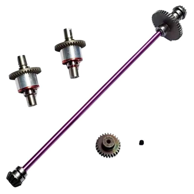 TOQPCZA Für Wltoys 124019 124018 1/12 RC Auto Zubehör Metall Wichtigsten Zentrale Achse Antriebswelle Differential Getriebe Upgrade Teile RC Autoteile(Size2) von TOQPCZA