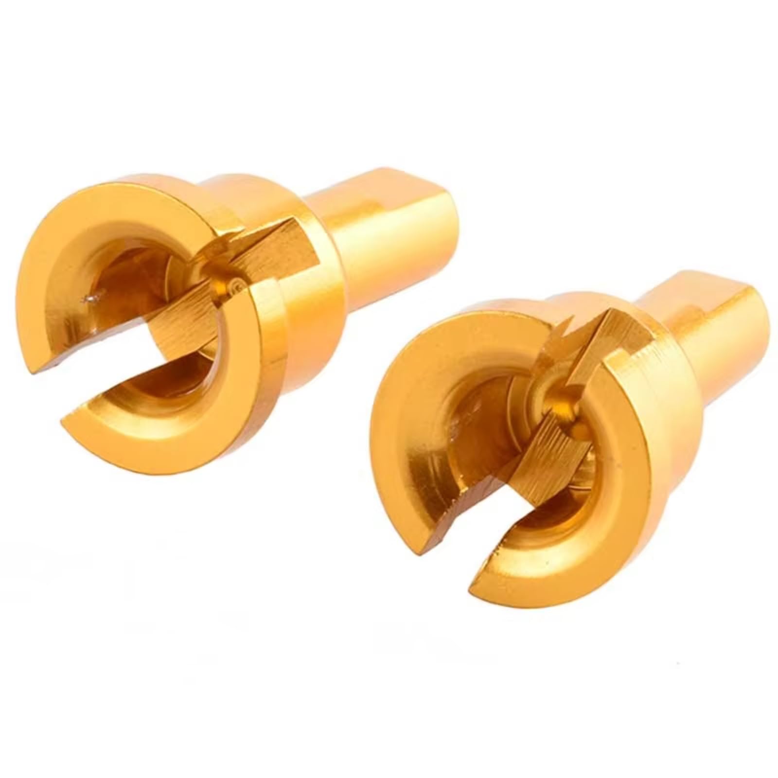 TOQPCZA Für Wltoys A949 A959-B A969 A979 K929 1/18 RC Upgrade Teil 2pc CNC 6061 Metall Differential Tasse Antriebswelle RC-Differentialbecher(Yellow) von TOQPCZA