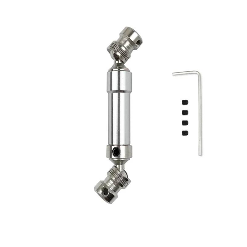 TOQPCZA Für Wltoys Für 12427 12423 12428 12429 1/12 RC Auto Upgrade Teile Zubehör Metall Hinten Antriebswelle 80mm-100mm RC Autoteile(Silver) von TOQPCZA
