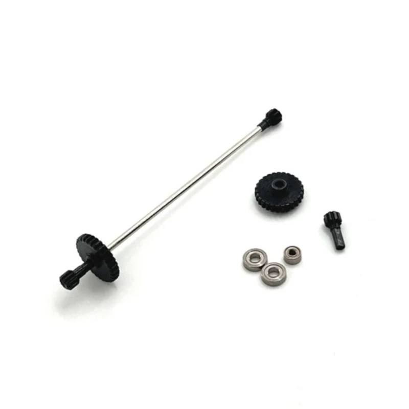 TOQPCZA Für Wltoys Für 284161 284010 284131 K969 K989 P929 1/28 RC Auto Upgrade Teile Stahl Metall Fahrgetriebe Untersetzungsgetriebe Zentrale Antriebswelle RC Autoteile von TOQPCZA