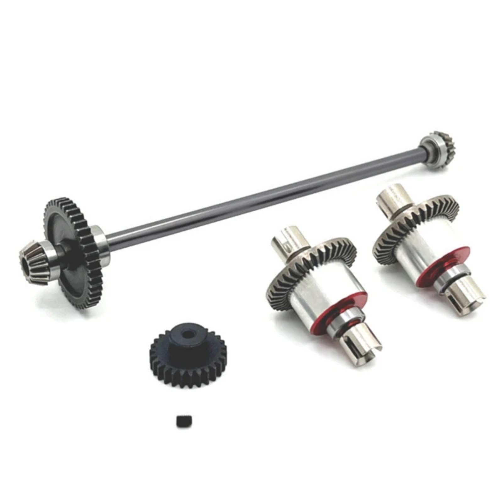 TOQPCZA Für Wltoys Für A949-B A959-B A969-B A979-B K929-B 1/18 RC Auto Upgrade Teile Metall Differential Und Zentrale Antriebswelle Montage 27T 38T RC Autoteile(Gray) von TOQPCZA