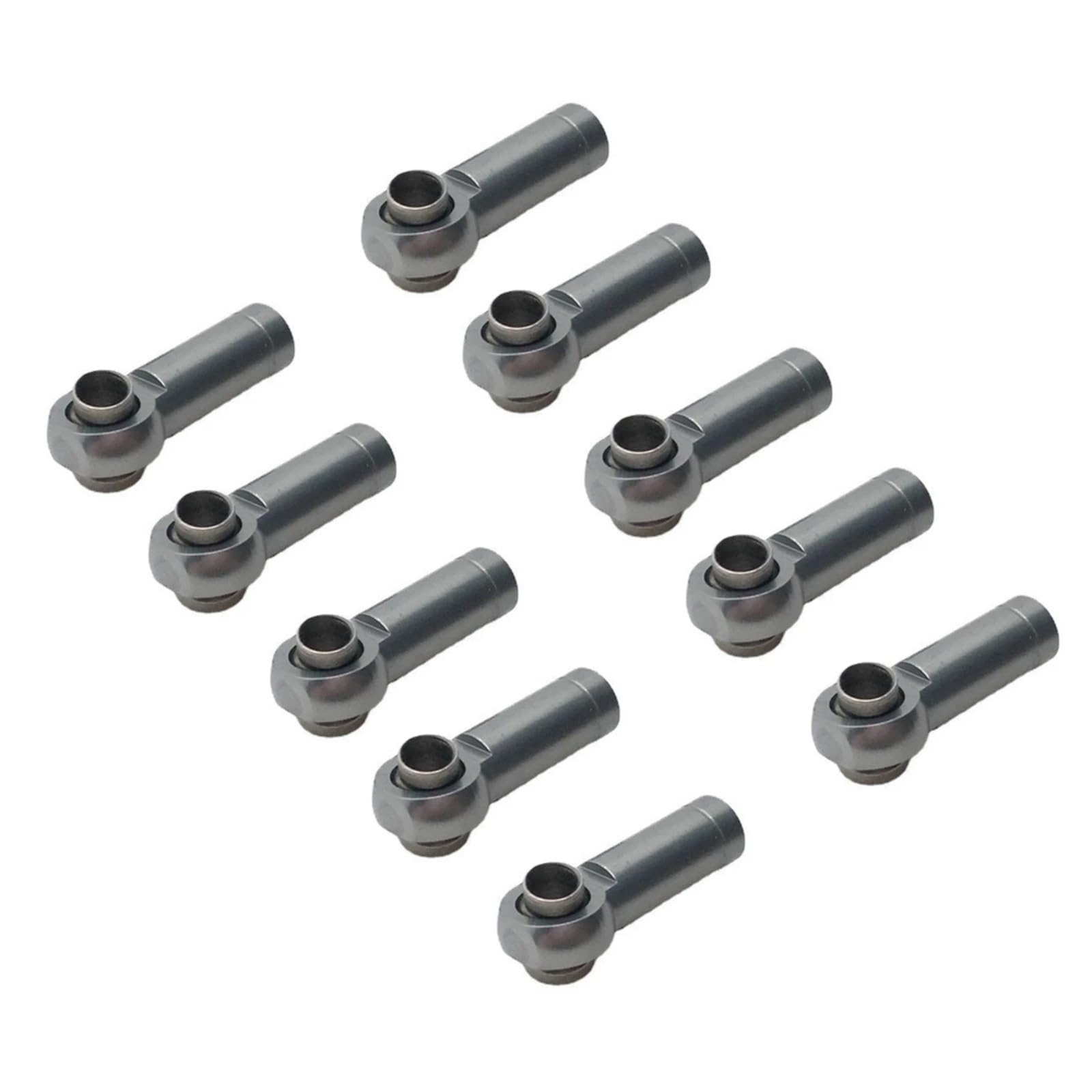 TOQPCZA Für Wltoys Für A959 12428 144001 RC Auto Upgrades Teile 10Pcs Metall M 2,5 Link Rod Spurstangenkopf Kugelgelenk RC Autoteile(Grey) von TOQPCZA