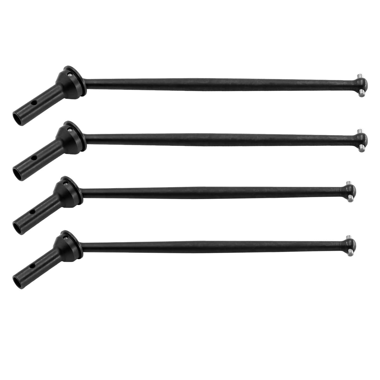 TOQPCZA RC Autoteile Für Arrma 1/7 Fireteam Für Talion Stahl Metall Vorne Hinten Antriebswelle CVD Antriebswelle RC Auto Upgrade Teile Zubehör(Black) von TOQPCZA