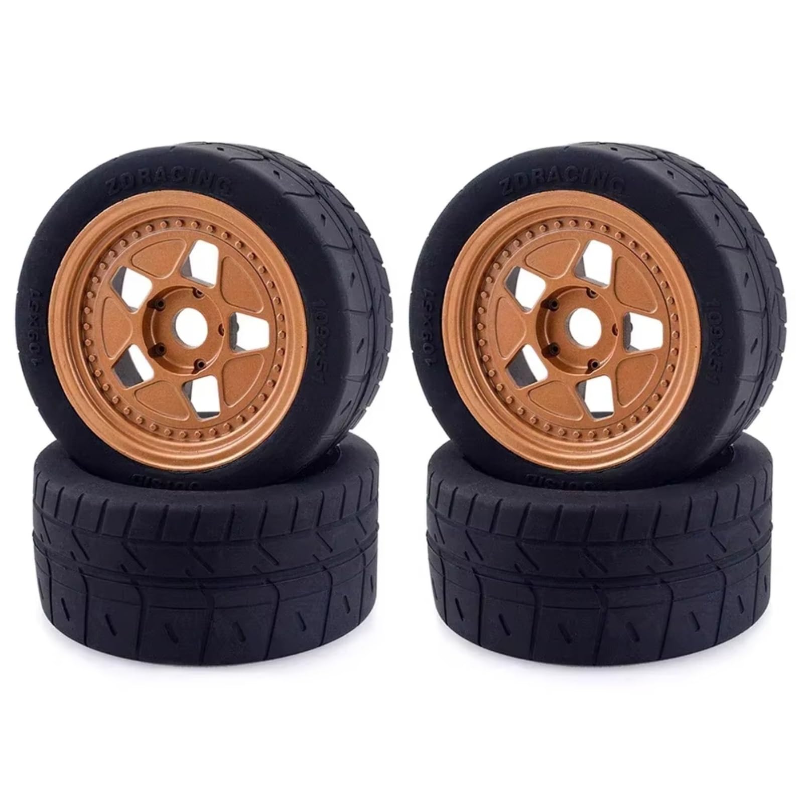 TOQPCZA RC Autoteile Für Arrma Für ZD Für Racing Für EX07 1/7 2/4PCS 109mm RC Reifen Rad 17mm Hex Hub 8585 Reifen Bürstenlosen RC Für Rennwagen Rc Autos Für Erwachsene(4pcs) von TOQPCZA
