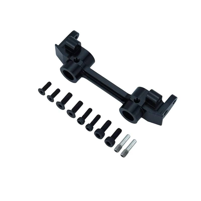 TOQPCZA RC Autoteile Für Axial Für SCX10 D90 1/10 RC Auto Vorderen Und Hinteren Stoßfänger Halterungen Aluminium Montage Strahl Rahmen Track Auto Teile(Black,Front) von TOQPCZA