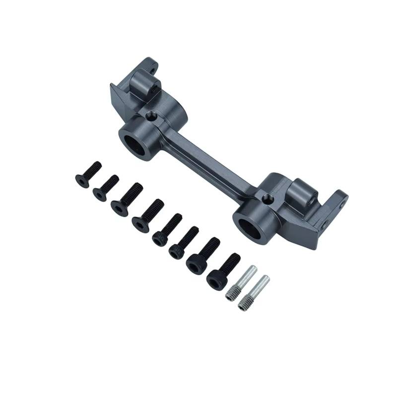 TOQPCZA RC Autoteile Für Axial Für SCX10 D90 1/10 RC Auto Vorderen Und Hinteren Stoßfänger Halterungen Aluminium Montage Strahl Rahmen Track Auto Teile(Silver,Front) von TOQPCZA