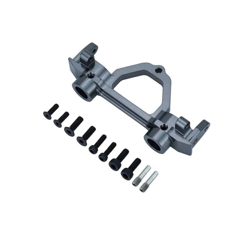 TOQPCZA RC Autoteile Für Axial Für SCX10 D90 1/10 RC Auto Vorderen Und Hinteren Stoßfänger Halterungen Aluminium Montage Strahl Rahmen Track Auto Teile(Silver,Rear) von TOQPCZA