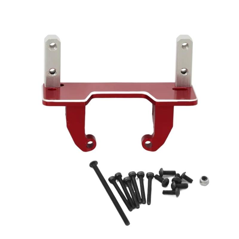 TOQPCZA RC Autoteile Für Axial Für SCX10 II 90046 Für AR44 Für Achse Für MN999 1/10 RC Crawler Achse Servo Halterung Basis Stehen Metall Upgrade Teile(Red) von TOQPCZA