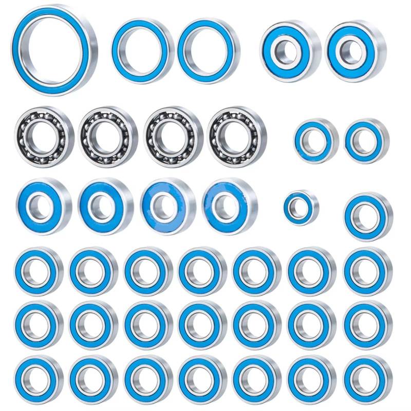 TOQPCZA RC Autoteile Für Axial Für SCX10 III AXI03007 1/10 38Pcs Radnabe Abgedichtete Lager Kit RC Crawler Auto LKW Zubehör Upgrade Teile von TOQPCZA
