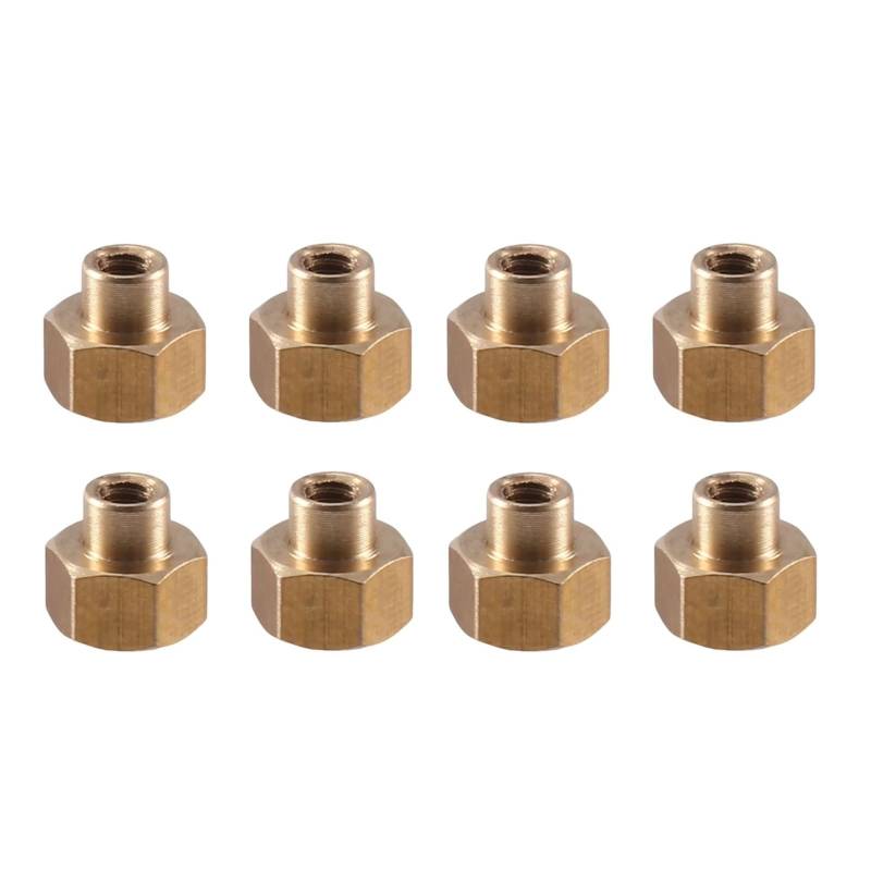 TOQPCZA RC Autoteile Für Axial Für SCX24 AX24 1/24 8PCS 5mm 8mm M2 Lange Radmutter RC Crawler Auto Upgrade Teile Zubehör Ersatzteile(5mm) von TOQPCZA