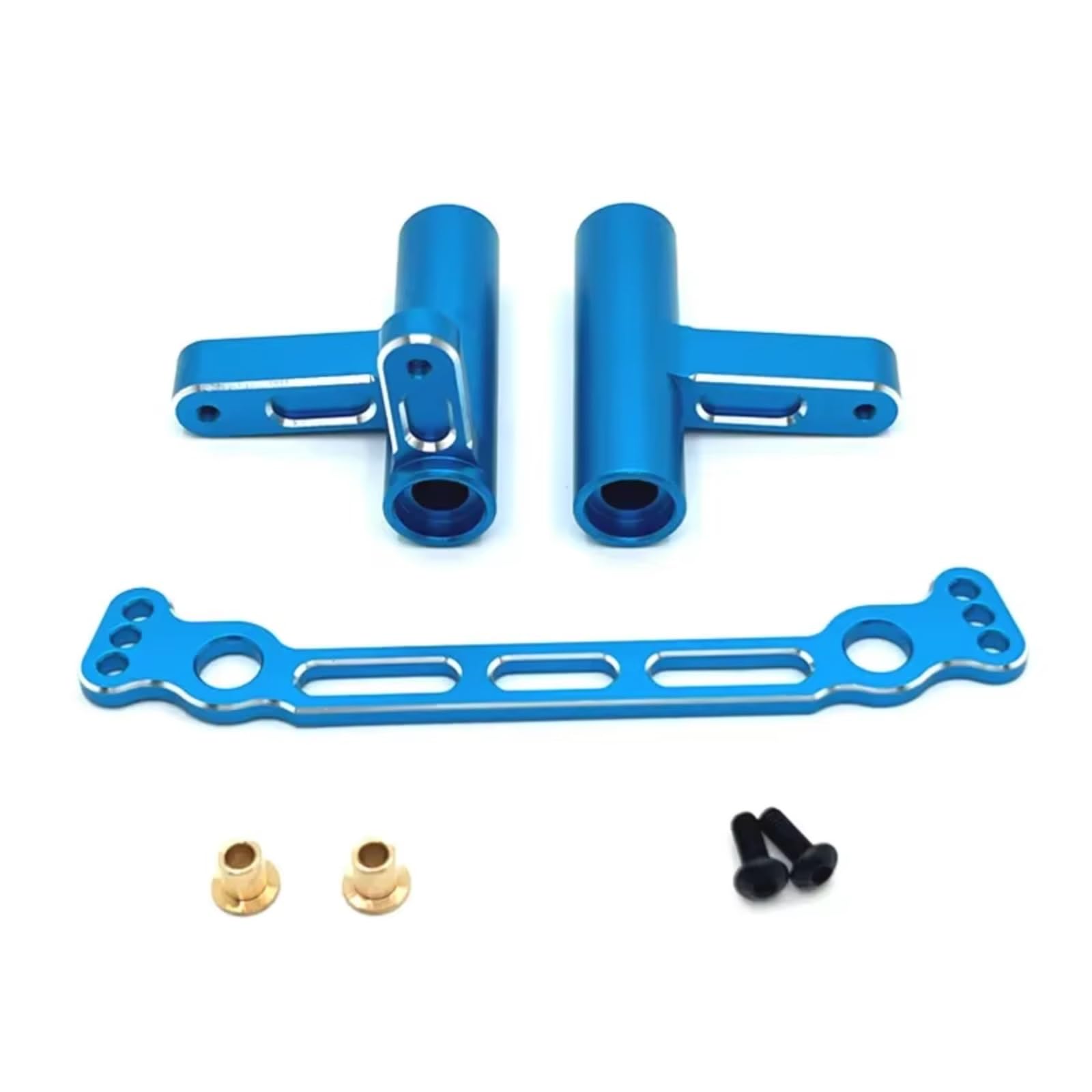 TOQPCZA RC Autoteile Für FS Für Racing Für Tank Für Atom Sharks Leopard Für Focus 6S 1/8 Metalllenkgruppe Lenkung RC-Auto-Upgrade-Teile Zubehör(Blue) von TOQPCZA