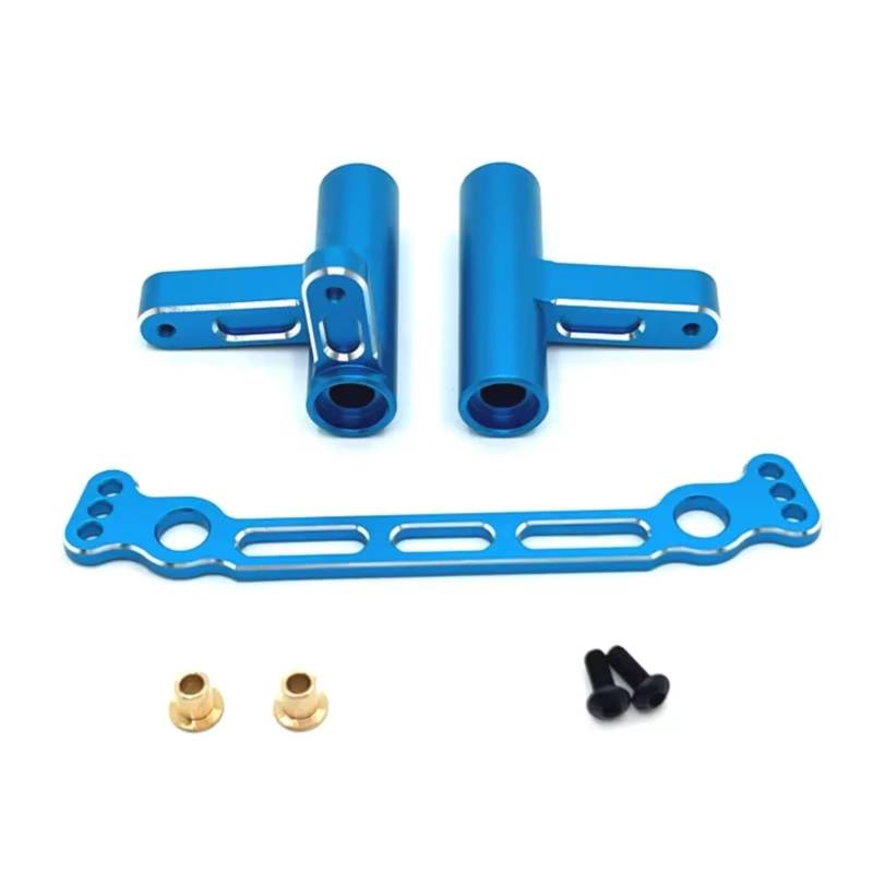 TOQPCZA RC Autoteile Für FS Für Racing Für Tank Für Atom Sharks Leopard Für Focus 6S 1/8 Metalllenkgruppe Lenkung RC-Auto-Upgrade-Teile Zubehör(Blue) von TOQPCZA