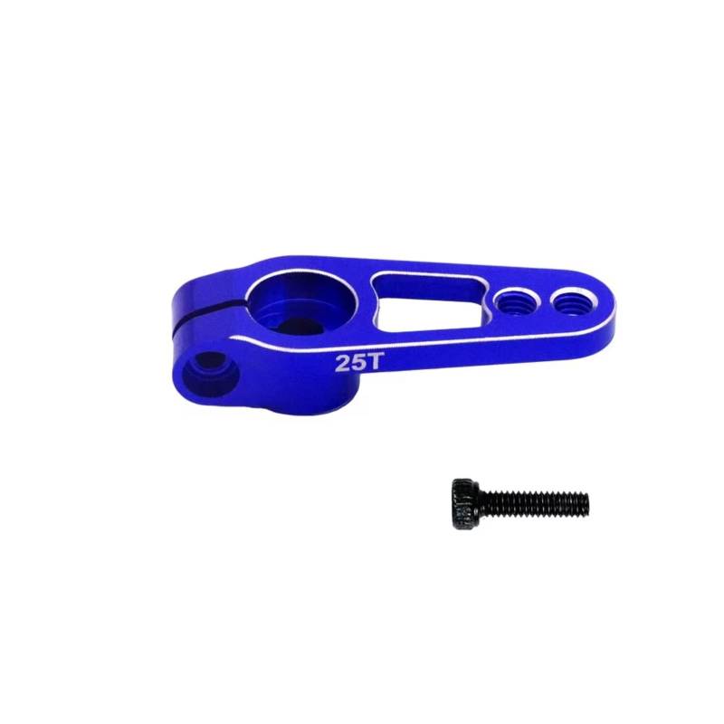TOQPCZA RC Autoteile Für Futaba Für Savox Power HD Motor Für Sakura D4 RC 25T Servo Horn Arm 25 Zähne Spline M3 Klemm Lenkgetriebe(Blue) von TOQPCZA