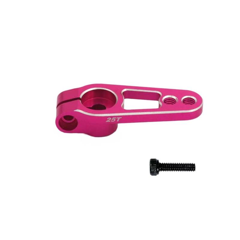 TOQPCZA RC Autoteile Für Futaba Für Savox Power HD Motor Für Sakura D4 RC 25T Servo Horn Arm 25 Zähne Spline M3 Klemm Lenkgetriebe(Pink) von TOQPCZA