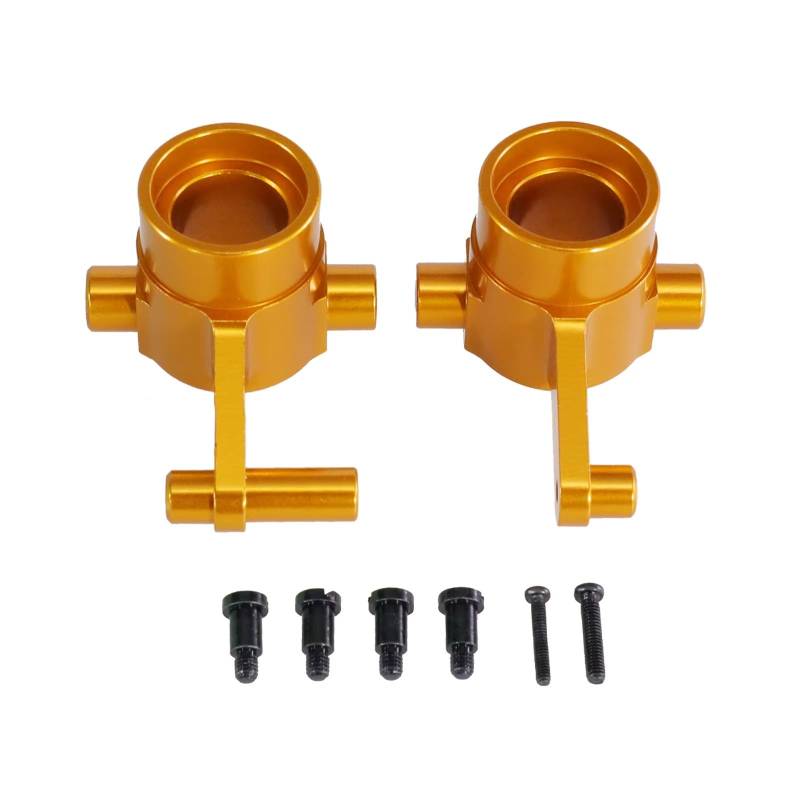 TOQPCZA RC Autoteile Für HuangBo Für ZP1001 ZP1002 ZP1003 ZP1004 1/10 Metall Vorderachse Lenkung Tasse Upgrade Lenkung Block RC Auto Teile Front Cup(Yellow) von TOQPCZA