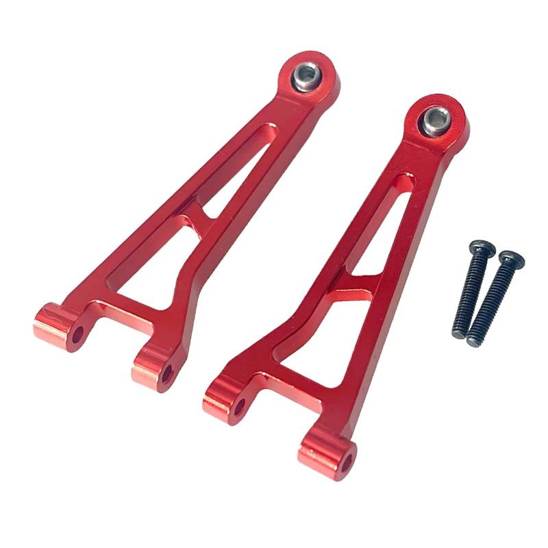 TOQPCZA RC Autoteile Für Hyper Go 1/14 14209 14210 H14B Fernbedienung RC Auto Upgrade Metall Teile Änderung Vorne Oben Für Schaukel Arm Upgrade Teile(Red) von TOQPCZA