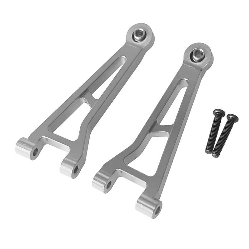 TOQPCZA RC Autoteile Für Hyper Go 1/14 14209 14210 H14B Fernbedienung RC Auto Upgrade Metall Teile Änderung Vorne Oben Für Schaukel Arm Upgrade Teile(Silver) von TOQPCZA