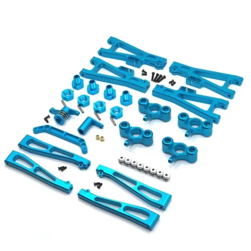 TOQPCZA RC Autoteile Für JBL 1/10 J3 Metall Modifikation Zubehör Kits Zusammenfassung RC Auto Upgrade Zubehör Fernbedienung Auto Ersatzteile(Blue) von TOQPCZA