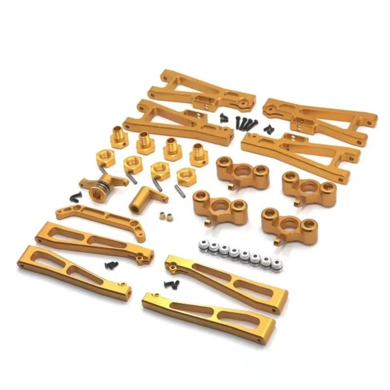 TOQPCZA RC Autoteile Für JBL 1/10 J3 Metall Modifikation Zubehör Kits Zusammenfassung RC Auto Upgrade Zubehör Fernbedienung Auto Ersatzteile(Yellow) von TOQPCZA