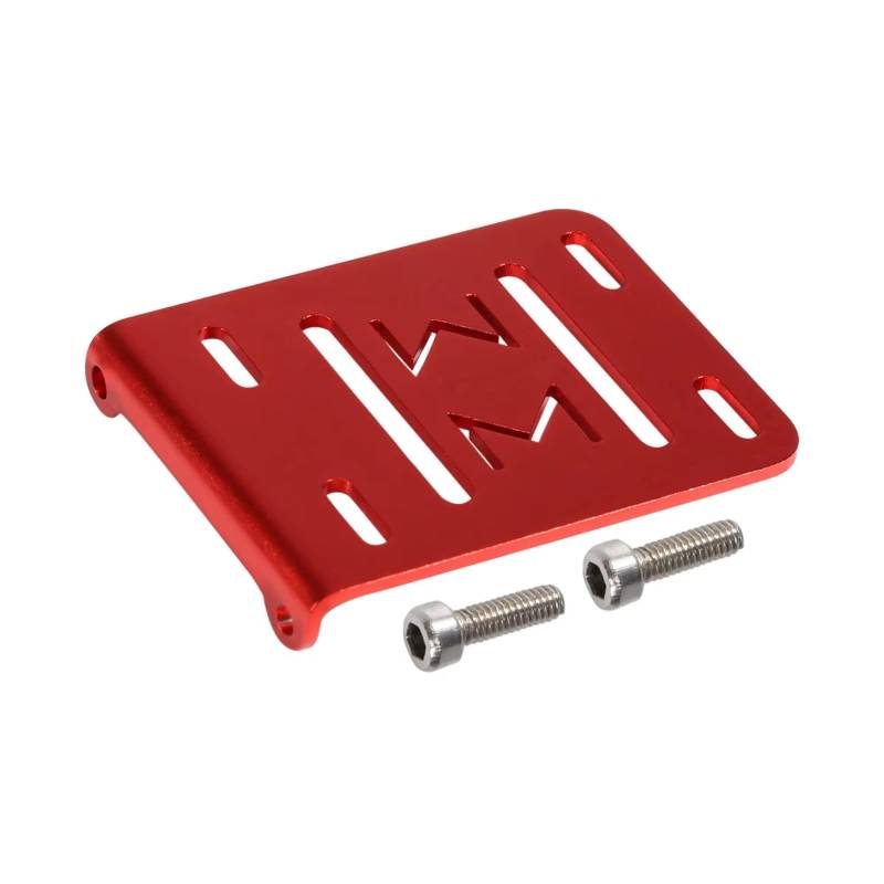 TOQPCZA RC Autoteile Für LCG 1/10 RC Für Chassis Rigs Crawler Upgrade Teile Übertragung Zubehör Fach Elektronische ESC Batterie Halter(Red) von TOQPCZA