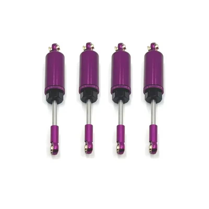 TOQPCZA RC Autoteile Für MJX 1/14 14209 14210 Metall Vorne Und Hinten Hydraulische Stoßdämpfer RC Auto Upgrade Teile Ersatz Zubehör(Purple) von TOQPCZA