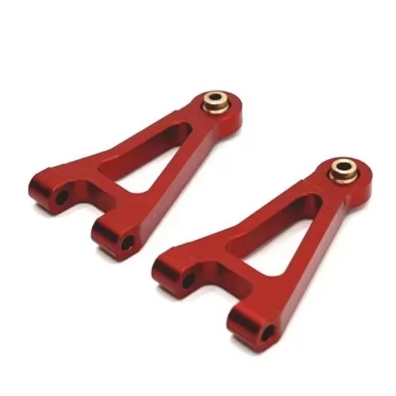 TOQPCZA RC Autoteile Für MJX 1/14 14301 14302 Metall Front Upper Für Swing Arm RC Auto Upgrade Teile Fernbedienung Auto Ersatz Teile(Red) von TOQPCZA