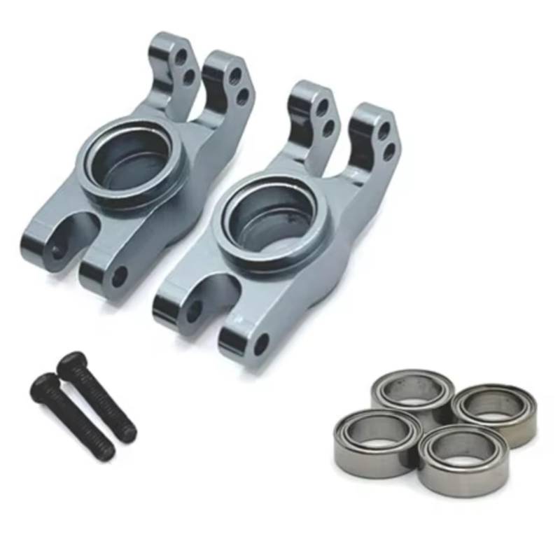 TOQPCZA RC Autoteile Für MJX 1/16 16207 16208 16209 16210 H6V3 M162 M163 Metall Tasse RC Auto Verbesserte Teile Fernbedienung Auto Ersatz Zubehör(Gray) von TOQPCZA