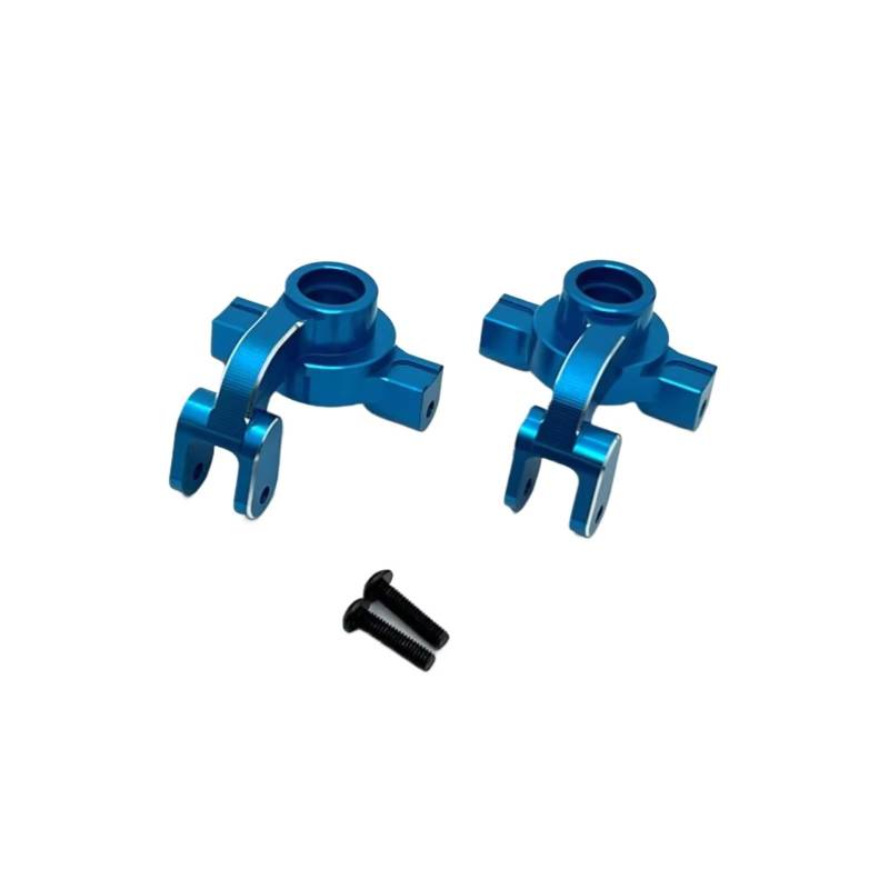 TOQPCZA RC Autoteile Für MJX 10208 1/10 Metall Lenkung Cup Lenkung RC Auto Upgrade Teile Zubehör Fernbedienung Auto Ersatz Teile(Blue) von TOQPCZA