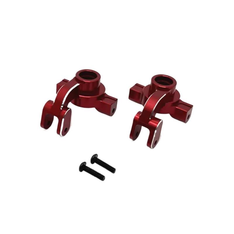 TOQPCZA RC Autoteile Für MJX 10208 1/10 Metall Lenkung Cup Lenkung RC Auto Upgrade Teile Zubehör Fernbedienung Auto Ersatz Teile(Red) von TOQPCZA