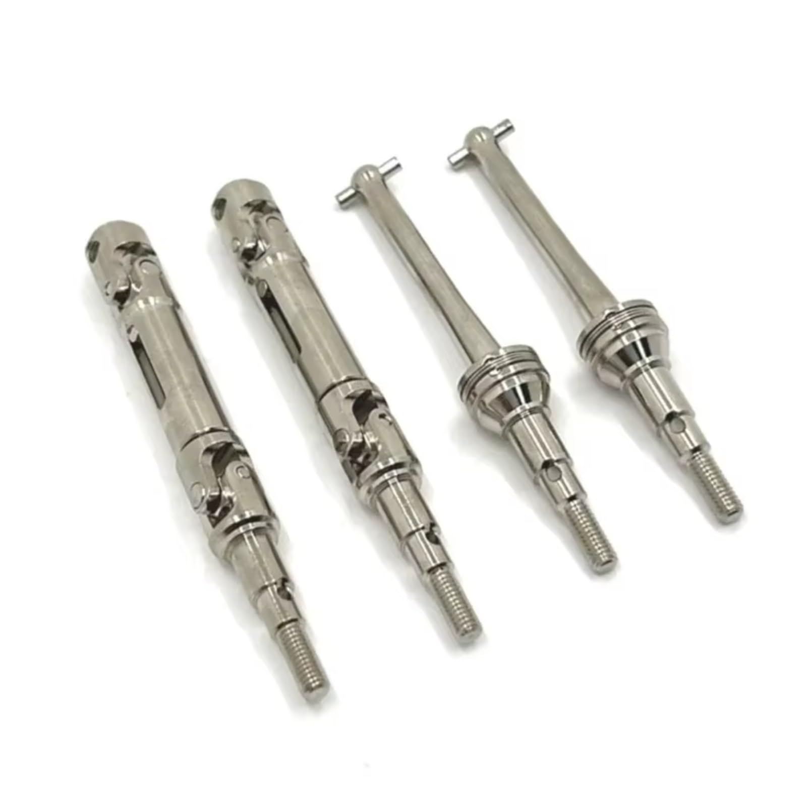 TOQPCZA RC Autoteile Für MJX Für Hyper Go 14209 14210 1/14 4 Stücke Metall Vorne Und Hinten Antriebswelle CVD Antriebswelle RC Auto Upgrade Teile Zubehör(Silver) von TOQPCZA