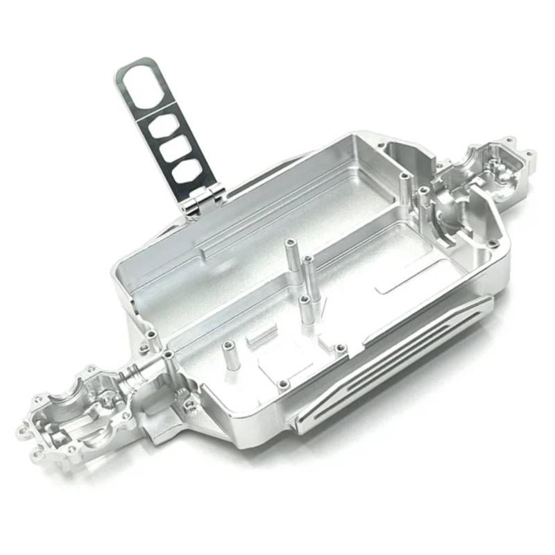 TOQPCZA RC Autoteile Für MJX Für Hyper Go 16207 16208 16209 16210 H16 M162 1/16 RC Auto Metall Körper Für Chassis Upgrade Teile Zubehör(Silver) von TOQPCZA