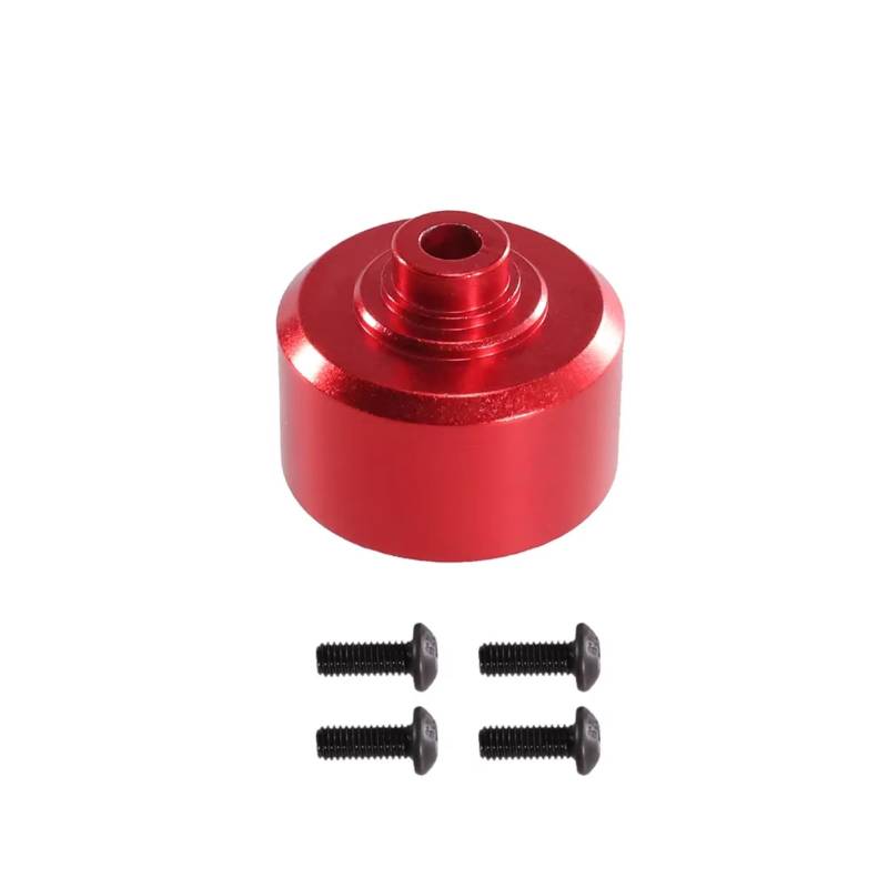 TOQPCZA RC Autoteile Für MJX Für Hyper Go Für 10208 1/10 Metall Differential Getriebe Gehäuse Geeignet Fernbedienung Auto Getriebe Upgrade Teile Und Zubehör(Red) von TOQPCZA