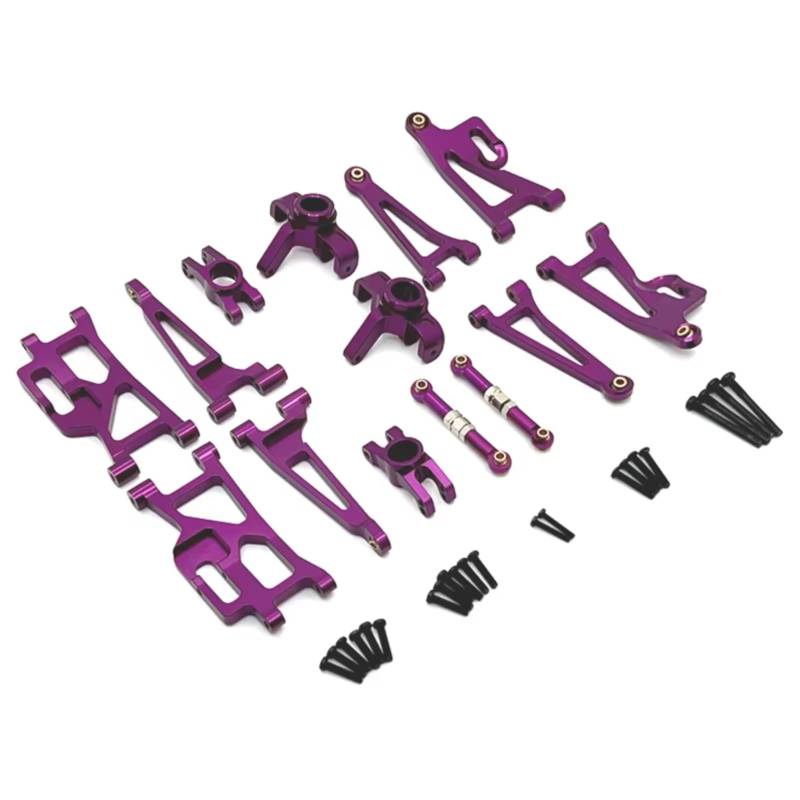 TOQPCZA RC Autoteile Für MJX Für Hyper Go Für 14209 14210 H14BM 1/14 Fernbedienung Auto Teile Und Zubehör Metall Upgrade Und Modifikation(Purple) von TOQPCZA