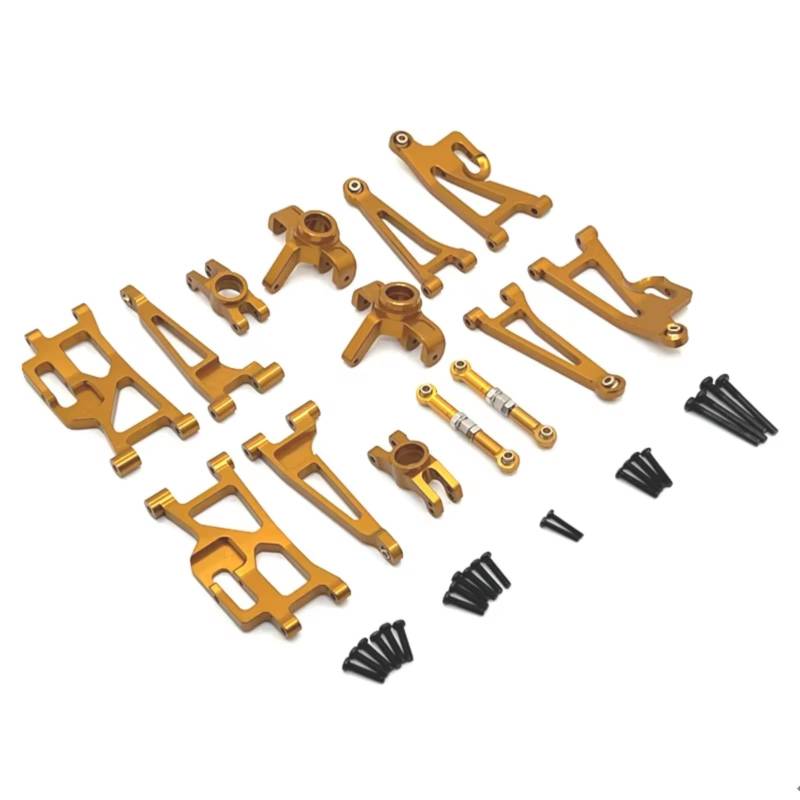 TOQPCZA RC Autoteile Für MJX Für Hyper Go Für 14209 14210 H14BM 1/14 Fernbedienung Auto Teile Und Zubehör Metall Upgrade Und Modifikation(Yellow) von TOQPCZA