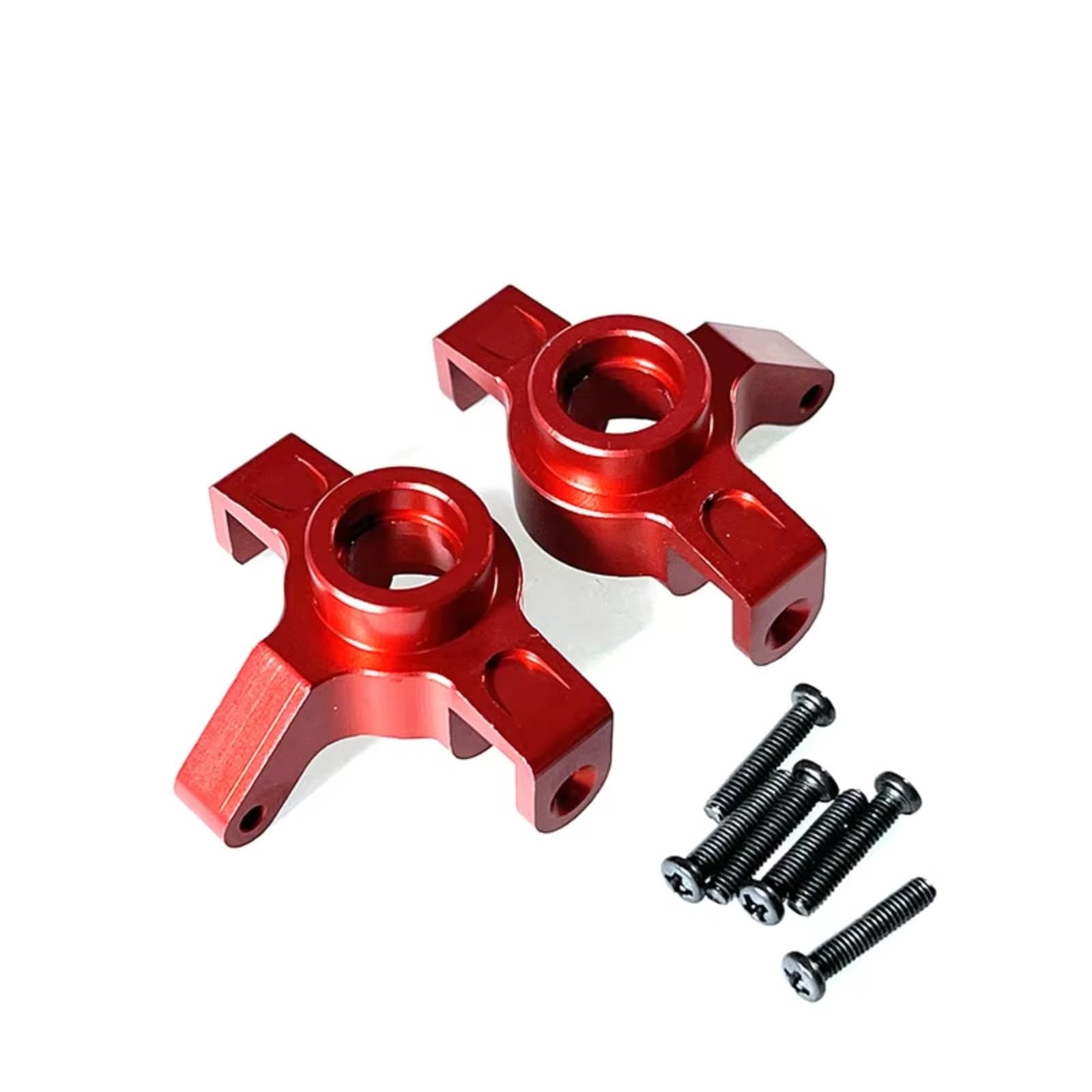 TOQPCZA RC Autoteile Für MJX Für Hyper Go Für 14301 14302 1/14 Fernbedienung Auto Geändert Zubehör Teile Verbesserte Metall Lenkung Tasse Block(Red) von TOQPCZA