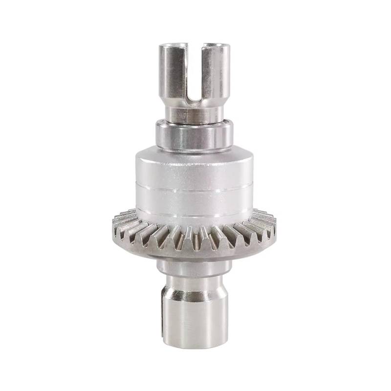 TOQPCZA RC Autoteile Für MJX Für Hyper Go Für 16207 16208 16209 16210 H16 H16PL M162 H16V3 H16BM 1/16 RC Autos Teile Verbesserte Metall Vorderen Und Hinteren Differential Getriebe(Silver) von TOQPCZA