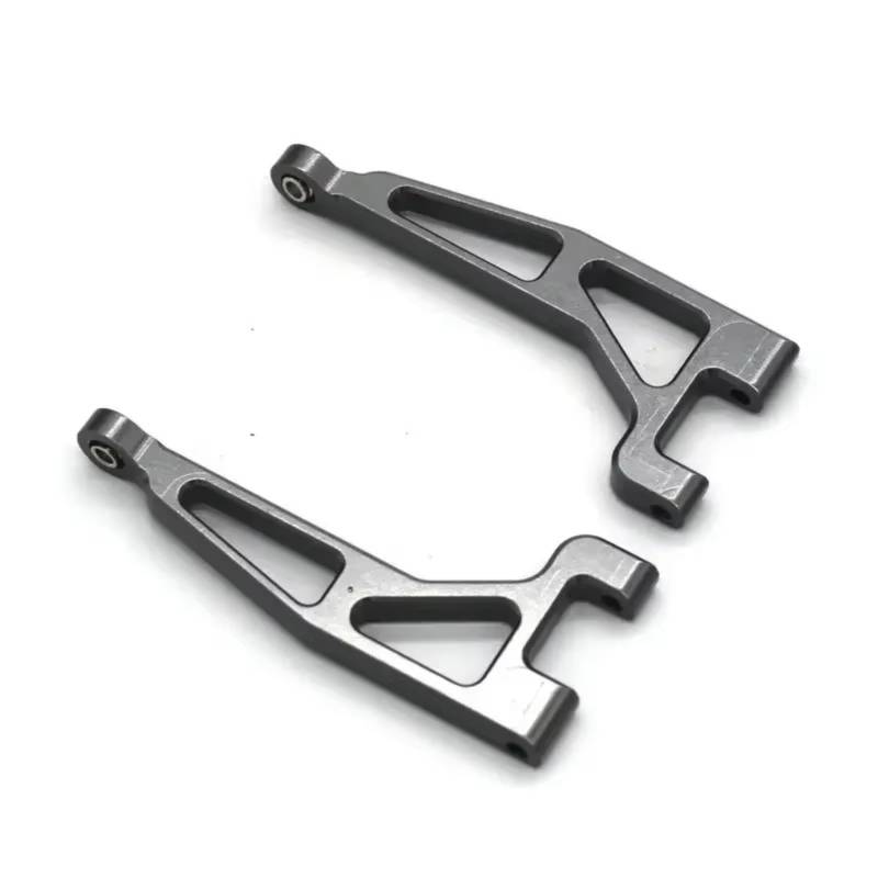 TOQPCZA RC Autoteile Für MJX H16 16207 16208 16209 16210 RC Fernbedienung Auto Metall Upgrade Zubehör Hinten Oberen Arm RC Auto Upgrade Zubehör(Gray) von TOQPCZA