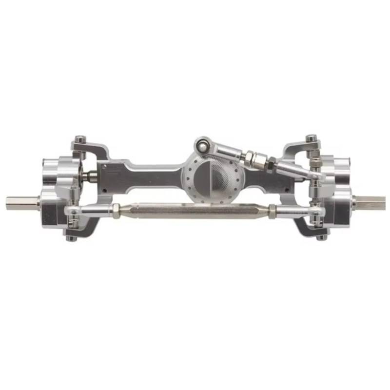 TOQPCZA RC Autoteile Für MN Für D90 FJ45 MN40 MN45 MN90 MN91 MN96 MN99 Für MN99S Für MN98 1/12 Vordere Und Hintere Tür Achse Eloxierte Fernbedienung Achse(Silver,Front) von TOQPCZA