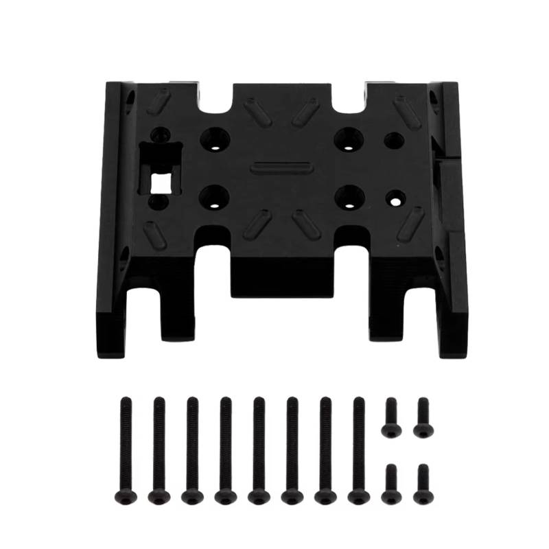 TOQPCZA RC Autoteile Für MN86 MN86K MN86KS MN86S 1 Stück Getriebeunterteil Basismontage Mittelschutzplatte Fernbedienung Auto Upgrade Teile Zubehör(Black) von TOQPCZA