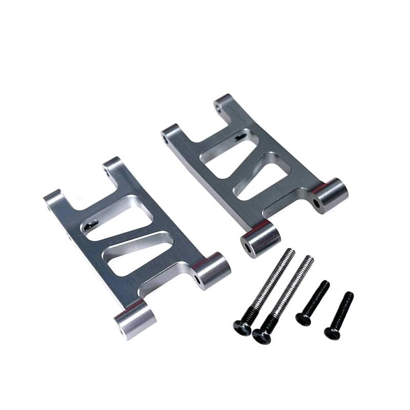 TOQPCZA RC Autoteile Für Mjx Für Hyper Go 1/14 14301 14302 14303 Fernbedienung Auto Modifizierte Zubehörteile Verbesserte Metall Hinten Unten Für Schaukel Arm(Titanium) von TOQPCZA
