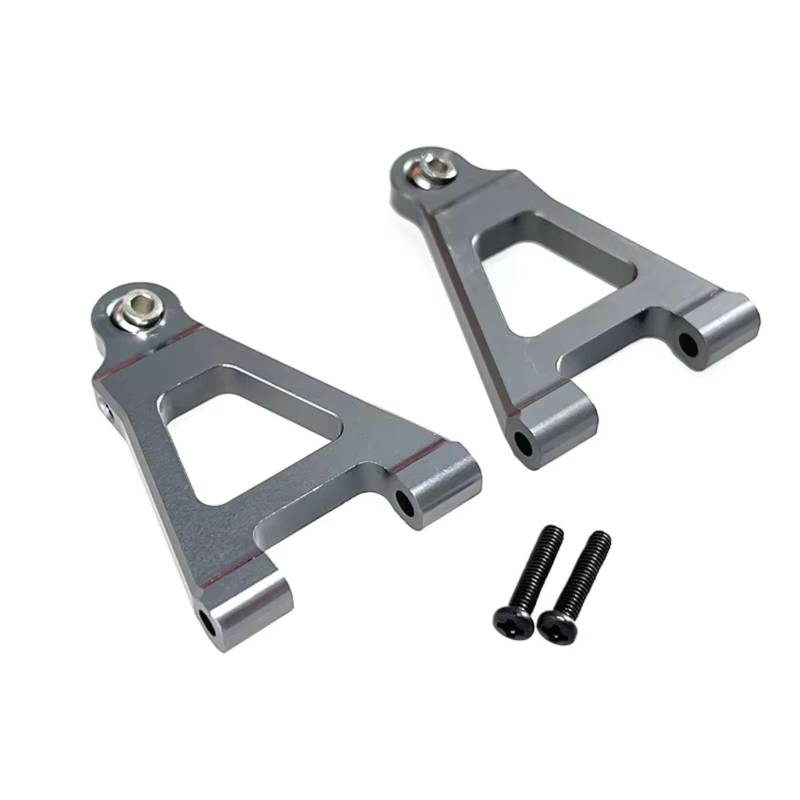 TOQPCZA RC Autoteile Für Mjx Für Hyper Go 1/14 14301 14302 Fernbedienung Auto Modifizierte Zubehörteile Verbesserte Metallfront Untere Für Schwinge(Titanium) von TOQPCZA