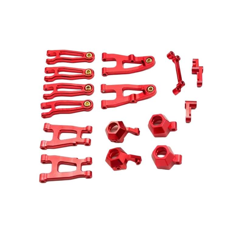 TOQPCZA RC Autoteile Für SG1603 Für SG1604 UD1601 UD1602 UD1603 1/16 Metall Vorne Und Hinten Für Schaukel Arm Lenkung Cup Set RC Auto Upgrades Teile(Red) von TOQPCZA