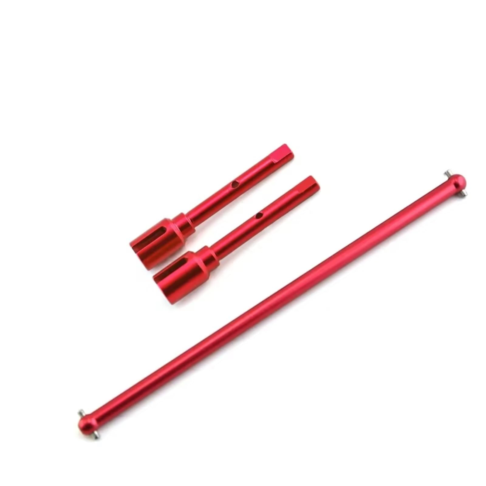 TOQPCZA RC Autoteile Für Tamiya Für TT-02 Für TT-02B 1/10 Metall Zentrale Antriebswelle Und Propeller Joint Set RC Auto Upgrade Teile Zubehör Ersatz(Red) von TOQPCZA