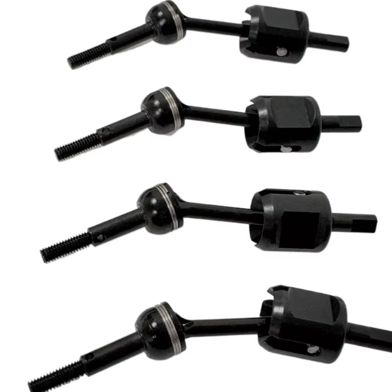 TOQPCZA RC Autoteile Für Tamiya Für TT01 Für TT02 1/10 Metall Antriebswelle CVD Und Getriebe Joint Cup Differential Tasse RC Auto Upgrade Teile Zubehör Ersatz(Size3) von TOQPCZA